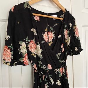 Floral wrap dress